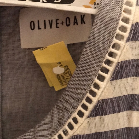 Olive and oak dress w tie in front or back! - Picture 2 of 4